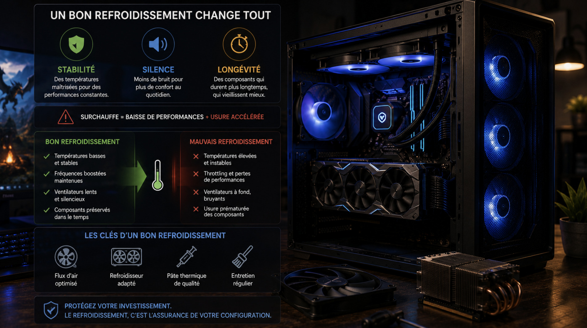 Le Refroidissement PC que Trop de Joueurs Négligent