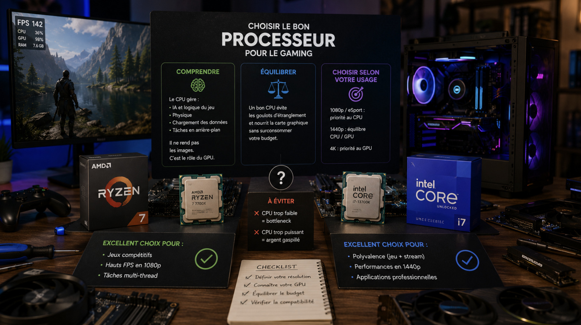 Bien Choisir son Processeur pour le Gaming sans Payer Trop